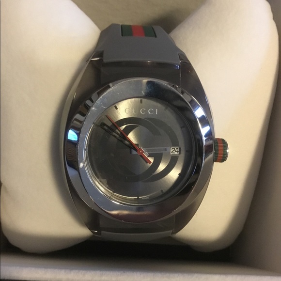 Gucci Other - 💕💯AUTHENTIC GUCCI SYNC UNISEX GRAY RUBBER WATCH